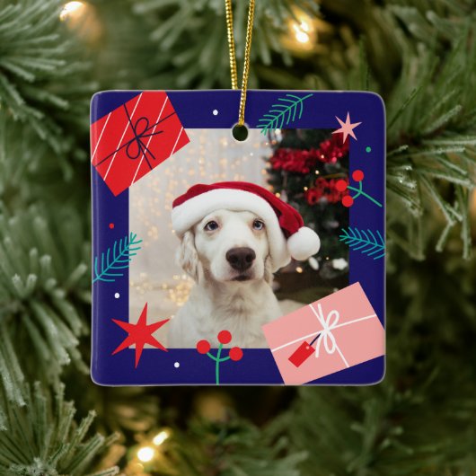 Weihnachtsgeschenke (mit Ihrem eigenen Foto) Keram Keramikornament (Baum)