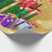 Weihnachtsgeschenke mit Ihren Wünschen, Persönlich Geschenkpapier (Ecke)