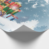 Weihnachtsgeschenke mit Ihren Wünschen, Persönlich Geschenkpapier (Ecke)