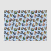 Weihnachtsgeschenke mit Niedlichen Baby Kittens In Seidenpapier (Vorderseite)