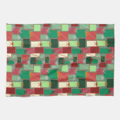 Weihnachtsgeschenke mit Ribbons und Bows Geschirrtuch (Horizontal)