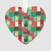 Weihnachtsgeschenke mit Ribbons und Bows Ornament (Vorderseite)