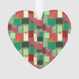 Weihnachtsgeschenke mit Ribbons und Bows Ornament