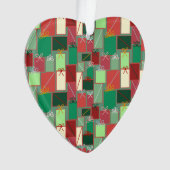 Weihnachtsgeschenke mit Ribbons und Bows Ornament (Vorderseite)