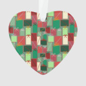 Weihnachtsgeschenke mit Ribbons und Bows Ornament (Rückseite)