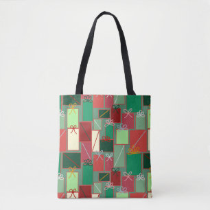 Weihnachtsgeschenke mit Ribbons und Bows Tasche