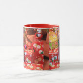 Weihnachtsgeschenke mit Schlitten-TASSE Tasse (Zentrum)