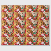 Weihnachtsgeschenke mit Teddybären Geschenkpapier (Flach)