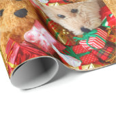 Weihnachtsgeschenke mit Teddybären Geschenkpapier (Rolleneckpunkt)