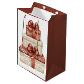 Weihnachtsgeschenke Mittlere Geschenktüte (Vorderseite Schrägansicht)