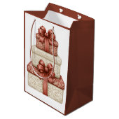 Weihnachtsgeschenke Mittlere Geschenktüte (Rückseite Schrägansicht)