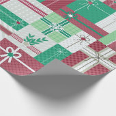 Weihnachtsgeschenke Mosaik Geschenkpapier (Ecke)