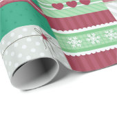 Weihnachtsgeschenke Mosaik Geschenkpapier (Rolleneckpunkt)