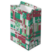 Weihnachtsgeschenke Mosaik Mittlere Geschenktüte (Vorderseite Schrägansicht)
