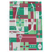 Weihnachtsgeschenke Mosaik Mittlere Geschenktüte (Vorderseite)