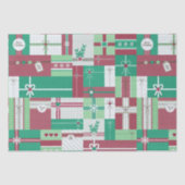 Weihnachtsgeschenke Mosaik Seidenpapier (Vorderseite)