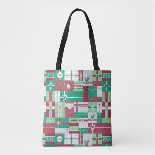 Weihnachtsgeschenke Mosaik Weihnachtsdesign Tasche (Vorderseite)
