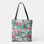 Weihnachtsgeschenke Mosaik Weihnachtsdesign Tasche (Rückseite)