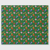 Weihnachtsgeschenke Muster Geschenkpapier (Flach)