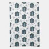 Weihnachtsgeschenke Muster Geschirrtuch (Vertikal)