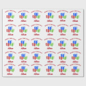 Weihnachtsgeschenke Muster, kundenspezifische Beze Geschenkpapier (Flach)