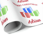 Weihnachtsgeschenke Muster, kundenspezifische Beze Geschenkpapier (Rolleneckpunkt)