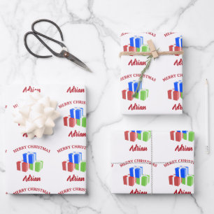 Weihnachtsgeschenke Muster, kundenspezifische Beze Geschenkpapier Set