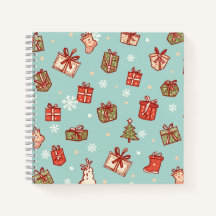 Weihnachtsgeschenke Muster Notebook