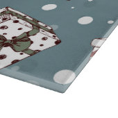 Weihnachtsgeschenke Muster Schneidebrett (Ecke)