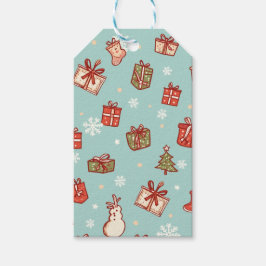 Weihnachtsgeschenke Muster Tags Geschenkanhänger