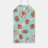 Weihnachtsgeschenke Muster Tags Geschenkanhänger (Rückseite)