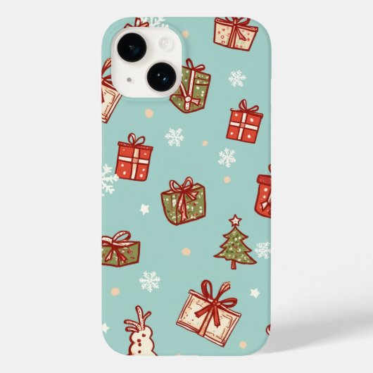 Weihnachtsgeschenke Muster TelefonCase Case-Mate iPhone Hülle (Rückseite)