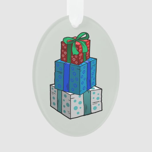 Weihnachtsgeschenke Ornament (Vorderseite)