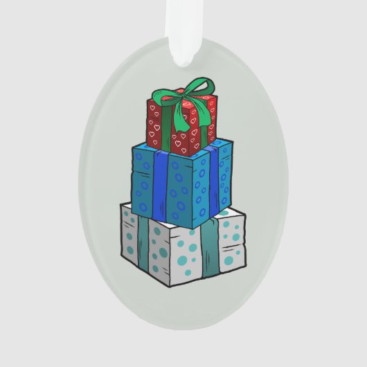 Weihnachtsgeschenke Ornament (Rückseite)