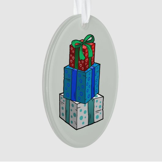 Weihnachtsgeschenke Ornament (Vorderseite)