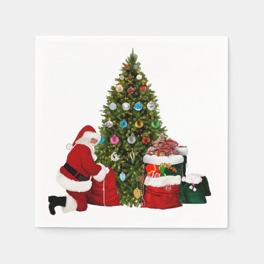 Weihnachtsgeschenke Papier Serviette (Vorderseite)