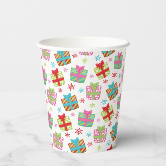 Weihnachtsgeschenke Pappbecher (Rückseite)