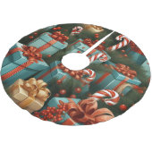 Weihnachtsgeschenke Polyester Weihnachtsbaumdecke (Schrägansicht)