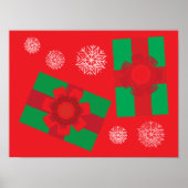 Weihnachtsgeschenke Poster (Vorne)