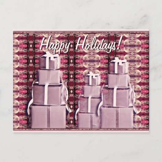 Weihnachtsgeschenke Postkarte (Vorderseite)