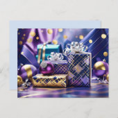 Weihnachtsgeschenke Postkarte (Vorne/Hinten)