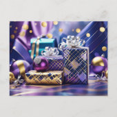 Weihnachtsgeschenke Postkarte (Vorderseite)