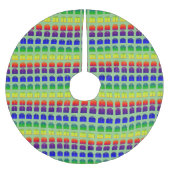 Weihnachtsgeschenke präsentiert Boxen Regenbogen R Polyester Weihnachtsbaumdecke (Vorderseite)