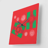 Weihnachtsgeschenke Quadratische Wanduhr (Winkel)