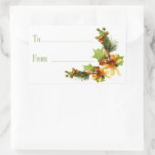 Weihnachtsgeschenke Rechteckiger Aufkleber (Tasche)