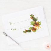 Weihnachtsgeschenke Rechteckiger Aufkleber (Umschlag)