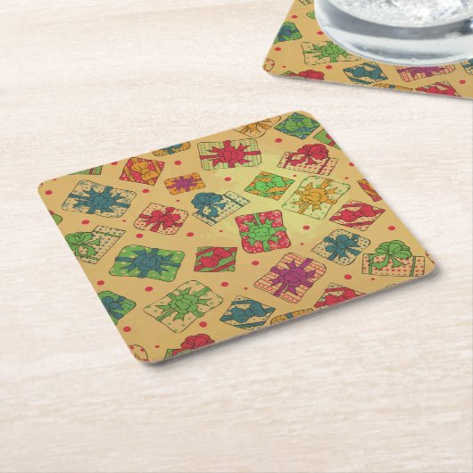 Weihnachtsgeschenke Rechteckiger Pappuntersetzer (angewinkelt)