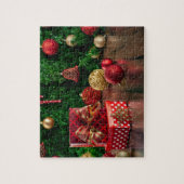 Weihnachtsgeschenke Red Jigsaw Puzzle (Vertikal)