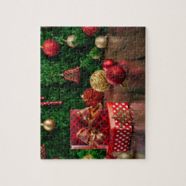 Weihnachtsgeschenke Red Jigsaw Puzzle