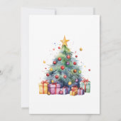 Weihnachtsgeschenke Roter Feiertag Einladung (Rückseite)